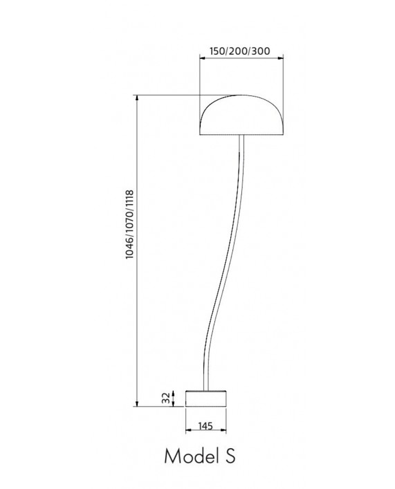 Zero Curve Metal Floor Lamp